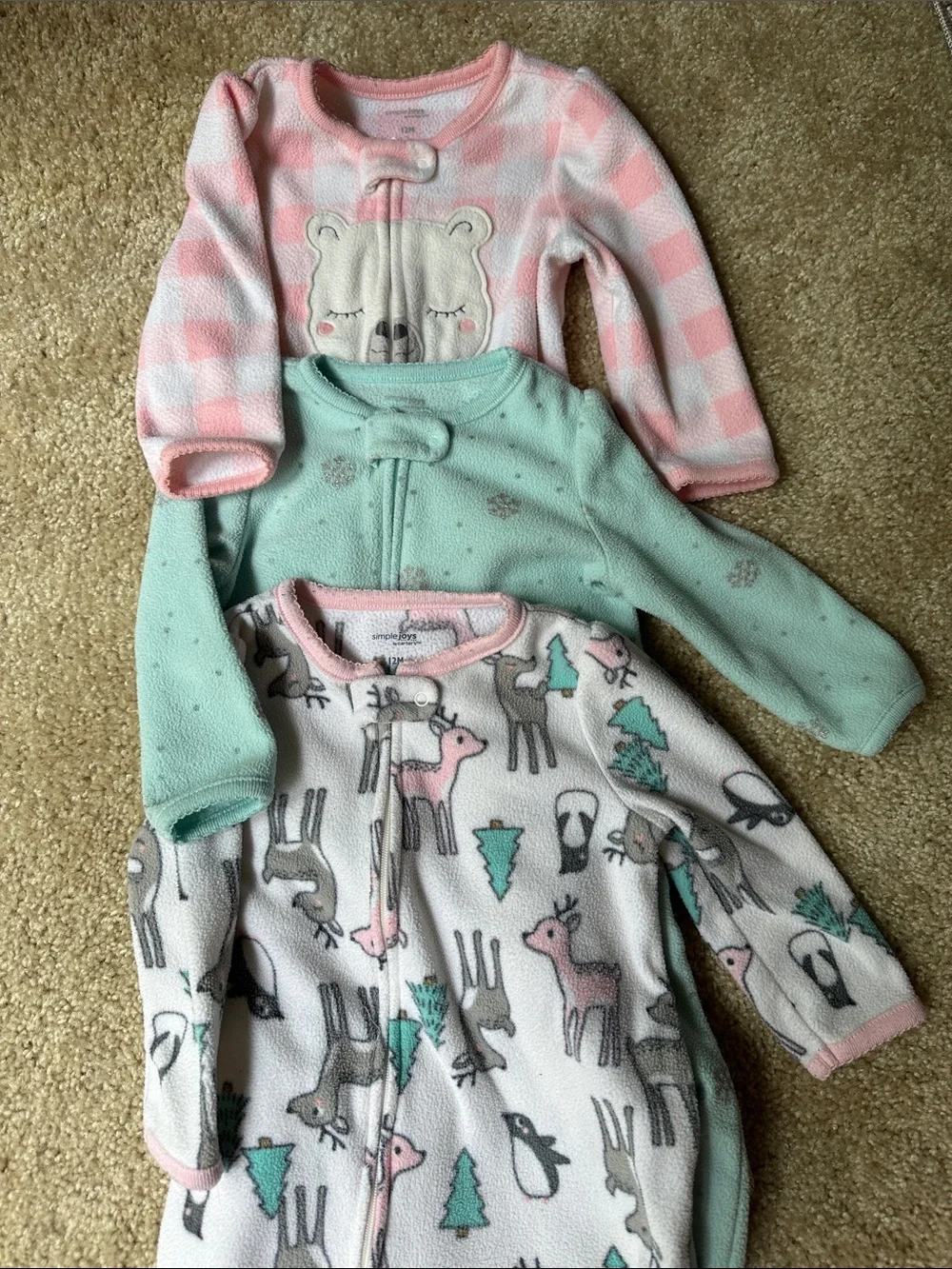 Carter’s Simple Joys Winter Onesies